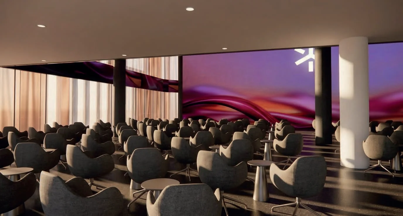 Meeting room rendering at Kudamm Eck