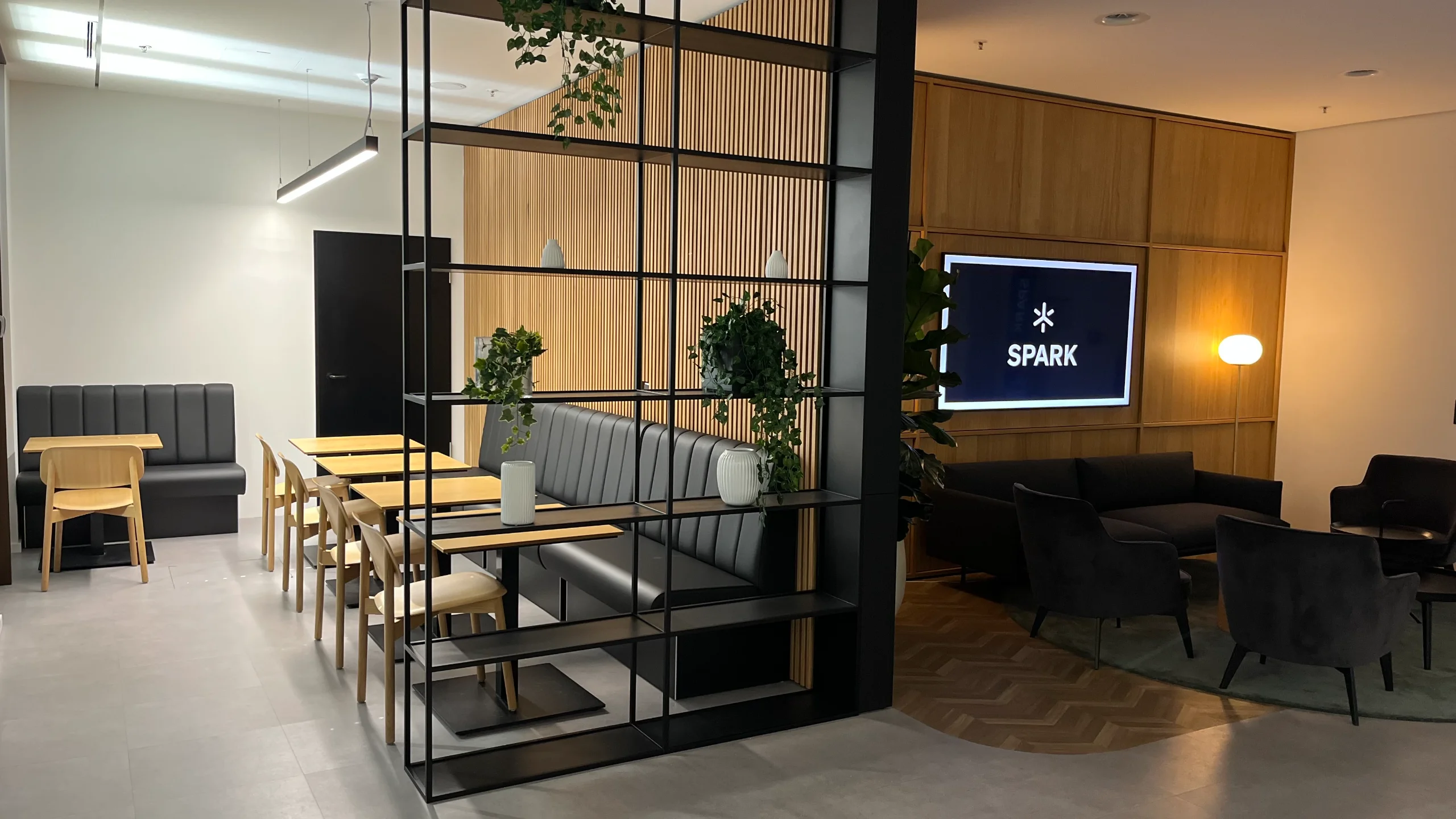 Liberty Stage daylit collaboration space